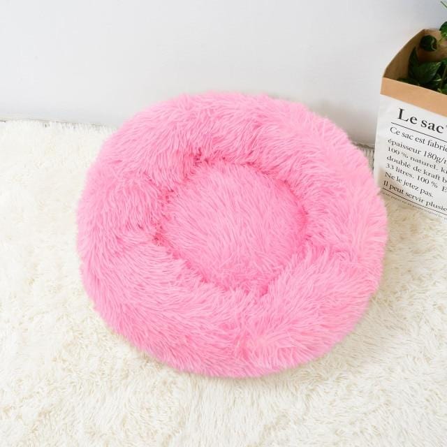 Katze Super Soft Long Plush Warm Mat Cute Lightweight Kennel Pet Sleeping Basket Bed Round Fluffy Comfortable Touch Pet Products - wirbe-welt.shop