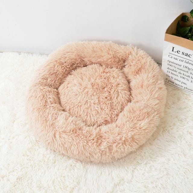 Katze Super Soft Long Plush Warm Mat Cute Lightweight Kennel Pet Sleeping Basket Bed Round Fluffy Comfortable Touch Pet Products - wirbe-welt.shop