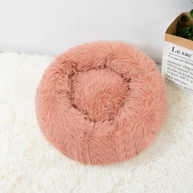 Katze Super Soft Long Plush Warm Mat Cute Lightweight Kennel Pet Sleeping Basket Bed Round Fluffy Comfortable Touch Pet Products - wirbe-welt.shop