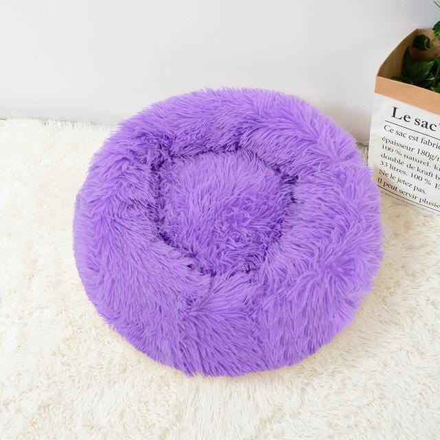 Katze Super Soft Long Plush Warm Mat Cute Lightweight Kennel Pet Sleeping Basket Bed Round Fluffy Comfortable Touch Pet Products - wirbe-welt.shop