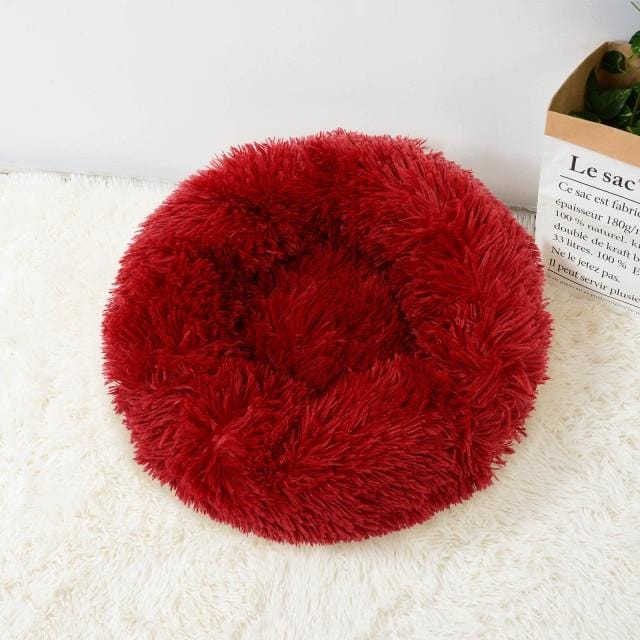 Katze Super Soft Long Plush Warm Mat Cute Lightweight Kennel Pet Sleeping Basket Bed Round Fluffy Comfortable Touch Pet Products - wirbe-welt.shop