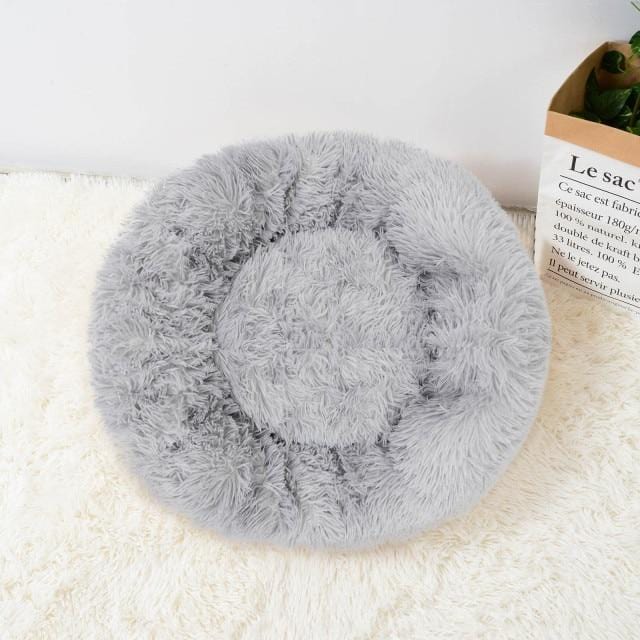 Katze Super Soft Long Plush Warm Mat Cute Lightweight Kennel Pet Sleeping Basket Bed Round Fluffy Comfortable Touch Pet Products - wirbe-welt.shop