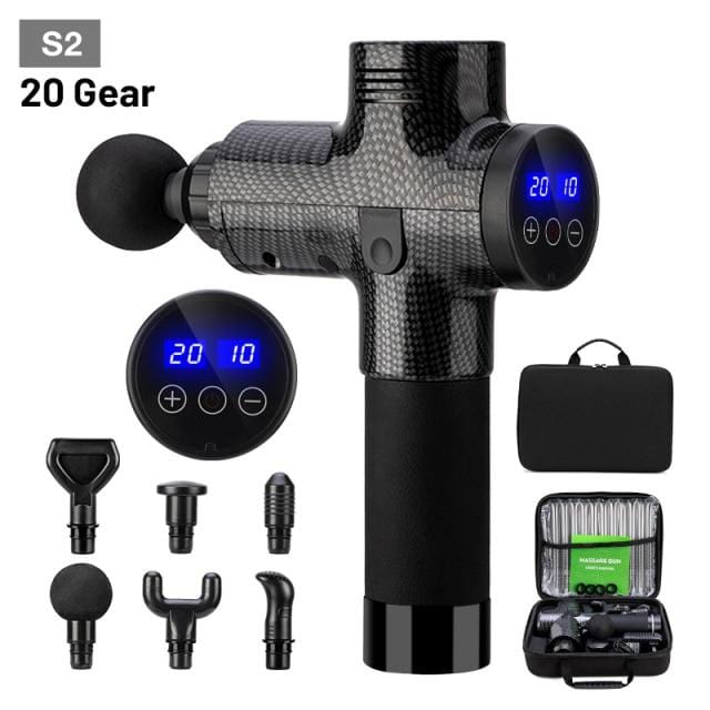 Electric Massage Gun S3 30 Gear Fascia Gun Deep Tissue Neck Body Back Muscle Massager Relaxation Pain Relief Exercise - wirbe-welt.shop