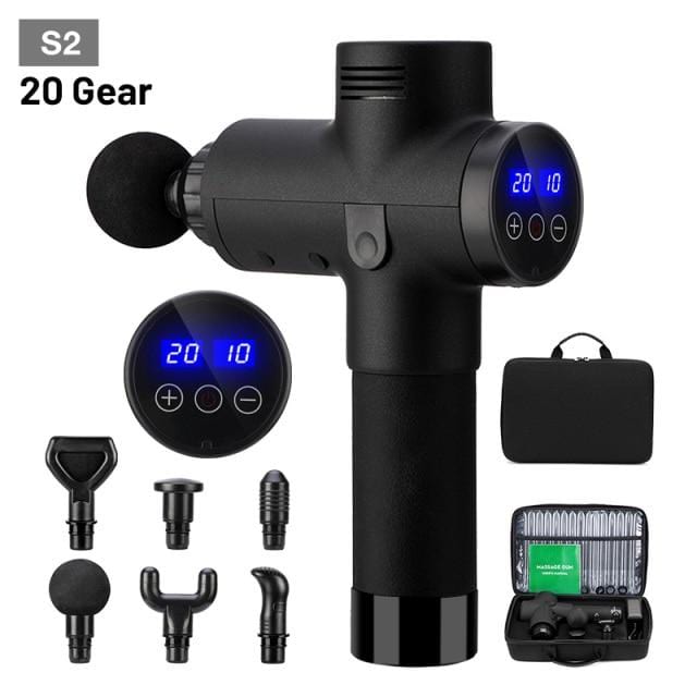 Electric Massage Gun S3 30 Gear Fascia Gun Deep Tissue Neck Body Back Muscle Massager Relaxation Pain Relief Exercise - wirbe-welt.shop