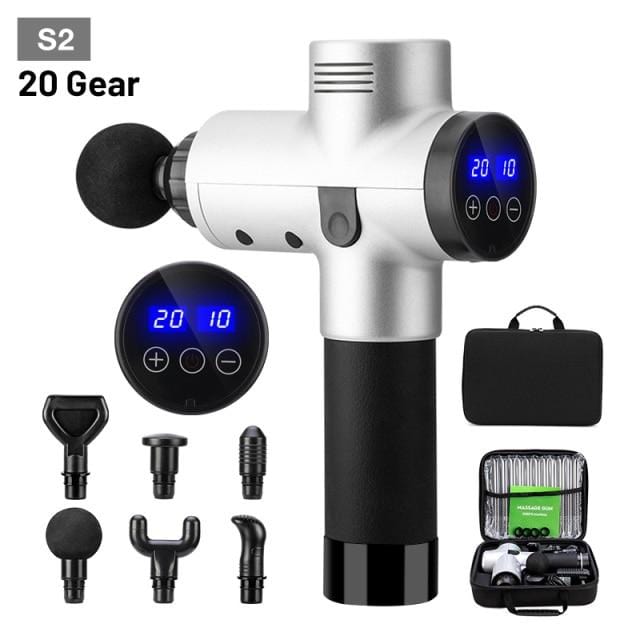 Electric Massage Gun S3 30 Gear Fascia Gun Deep Tissue Neck Body Back Muscle Massager Relaxation Pain Relief Exercise - wirbe-welt.shop