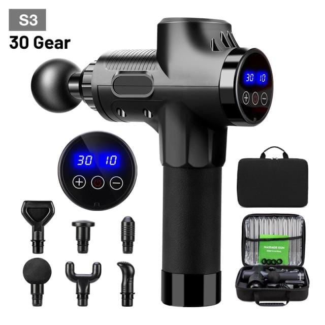 Electric Massage Gun S3 30 Gear Fascia Gun Deep Tissue Neck Body Back Muscle Massager Relaxation Pain Relief Exercise - wirbe-welt.shop