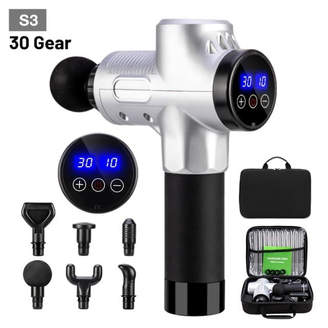 Electric Massage Gun S3 30 Gear Fascia Gun Deep Tissue Neck Body Back Muscle Massager Relaxation Pain Relief Exercise - wirbe-welt.shop