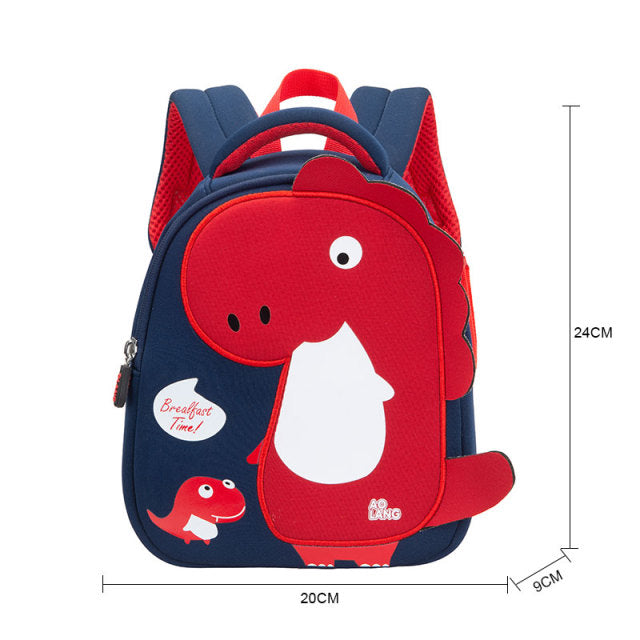 Schulranzen - Rucksack für die Schule oder Kindergarten - cooles 3D Dinosaurier Design
