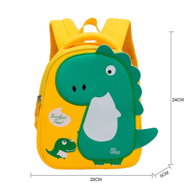 Schulranzen - Rucksack für die Schule oder Kindergarten - cooles 3D Dinosaurier Design