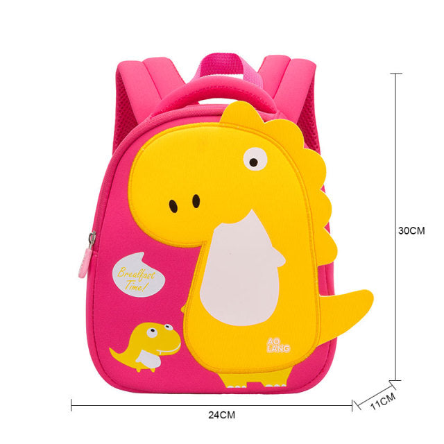 Schulranzen - Rucksack für die Schule oder Kindergarten - cooles 3D Dinosaurier Design