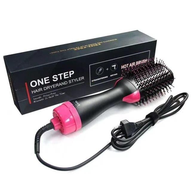 One Step Hair Dryer Electric Hot Air Brush Multifunctional Negative Dryer brush Negative Ion Generator Hair Straightener Curler - wirbe-welt.shop