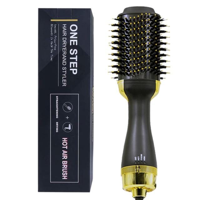 One Step Hair Dryer Electric Hot Air Brush Multifunctional Negative Dryer brush Negative Ion Generator Hair Straightener Curler - wirbe-welt.shop