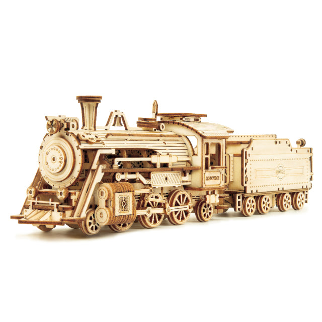 Holzmodelle - fahrbare DIY Bastel Modelle Zug, Rennwagen, Lastwagen, Jeep
