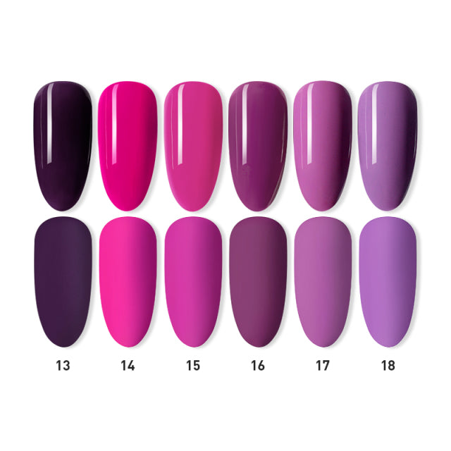 Beautilux Gel Nail Polish Lot Soak Off UV LED Semi Permanent Nails Gels Kit Lacquer Nail Art Design Varnish Wholesale Set of 6