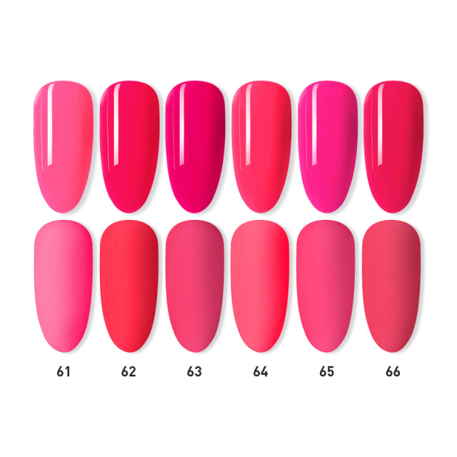 Beautilux Gel Nail Polish Lot Soak Off UV LED Semi Permanent Nails Gels Kit Lacquer Nail Art Design Varnish Wholesale Set of 6
