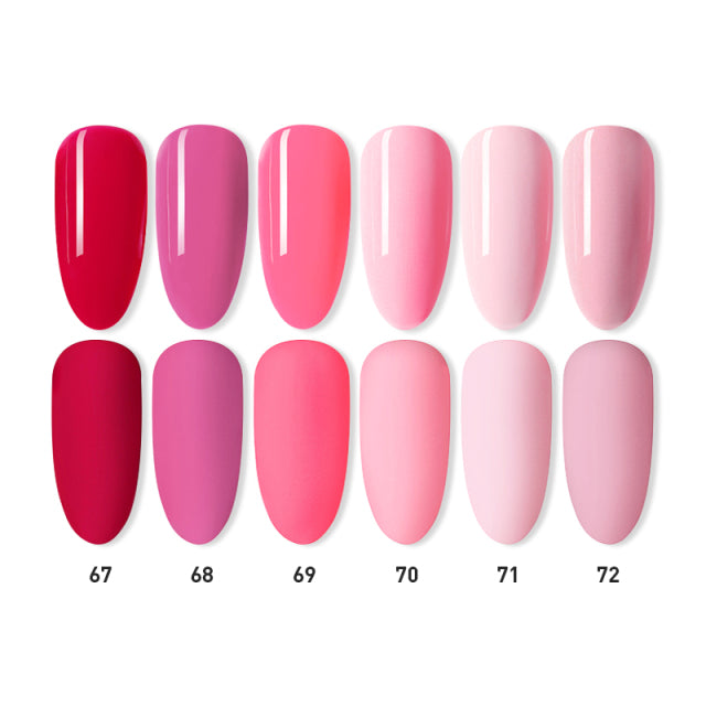 Beautilux Gel Nail Polish Lot Soak Off UV LED Semi Permanent Nails Gels Kit Lacquer Nail Art Design Varnish Wholesale Set of 6