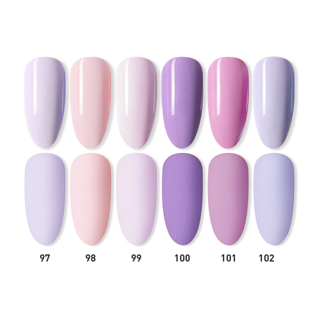 Beautilux Gel Nail Polish Lot Soak Off UV LED Semi Permanent Nails Gels Kit Lacquer Nail Art Design Varnish Wholesale Set of 6