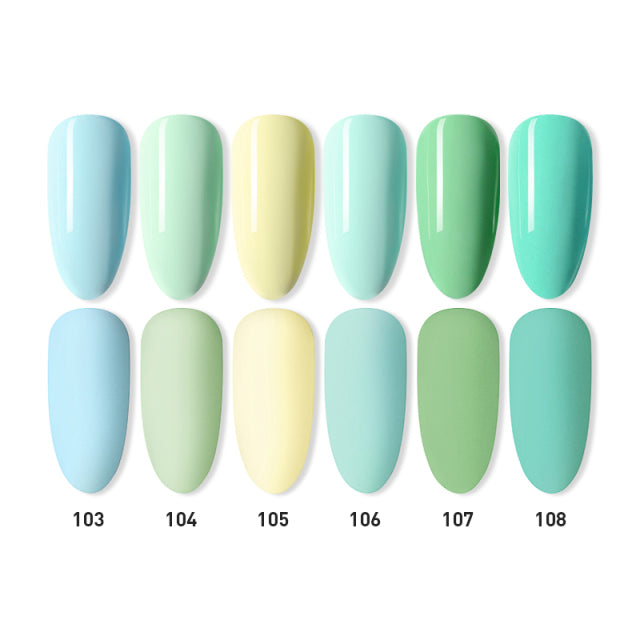 Beautilux Gel Nail Polish Lot Soak Off UV LED Semi Permanent Nails Gels Kit Lacquer Nail Art Design Varnish Wholesale Set of 6