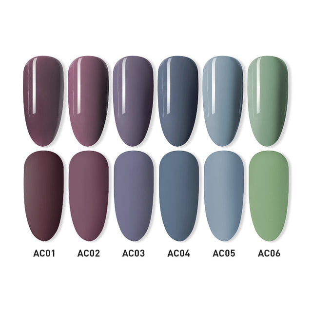 Beautilux Gel Nail Polish Lot Soak Off UV LED Semi Permanent Nails Gels Kit Lacquer Nail Art Design Varnish Wholesale Set of 6