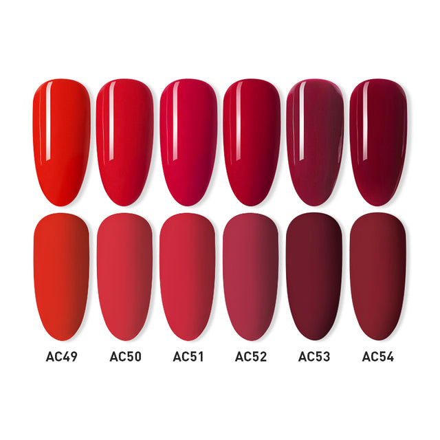 Beautilux Gel Nail Polish Lot Soak Off UV LED Semi Permanent Nails Gels Kit Lacquer Nail Art Design Varnish Wholesale Set of 6