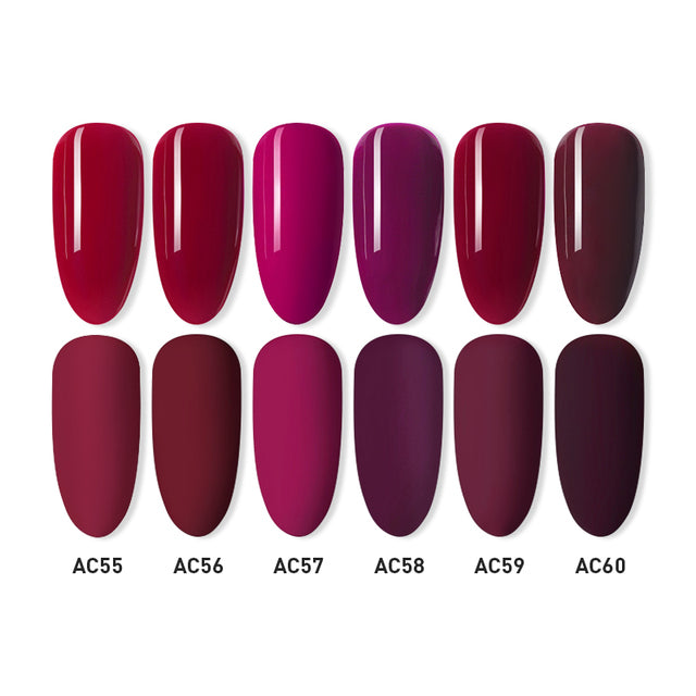 Beautilux Gel Nail Polish Lot Soak Off UV LED Semi Permanent Nails Gels Kit Lacquer Nail Art Design Varnish Wholesale Set of 6