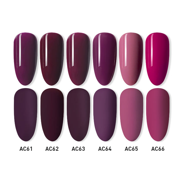 Beautilux Gel Nail Polish Lot Soak Off UV LED Semi Permanent Nails Gels Kit Lacquer Nail Art Design Varnish Wholesale Set of 6