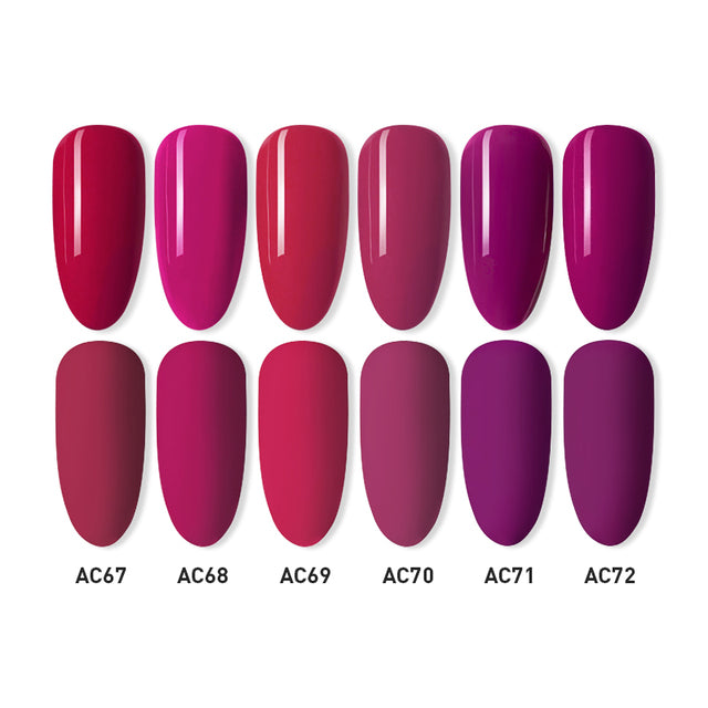 Beautilux Gel Nail Polish Lot Soak Off UV LED Semi Permanent Nails Gels Kit Lacquer Nail Art Design Varnish Wholesale Set of 6