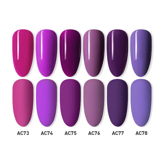 Beautilux Gel Nail Polish Lot Soak Off UV LED Semi Permanent Nails Gels Kit Lacquer Nail Art Design Varnish Wholesale Set of 6