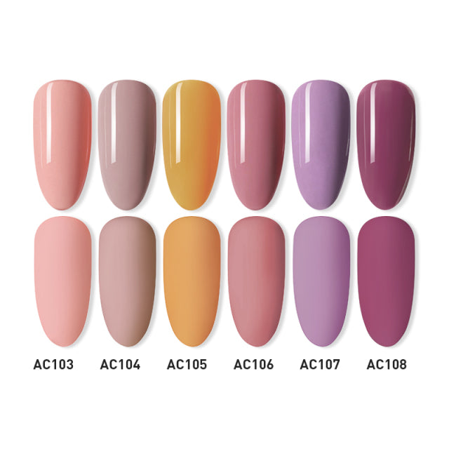 Beautilux Gel Nail Polish Lot Soak Off UV LED Semi Permanent Nails Gels Kit Lacquer Nail Art Design Varnish Wholesale Set of 6