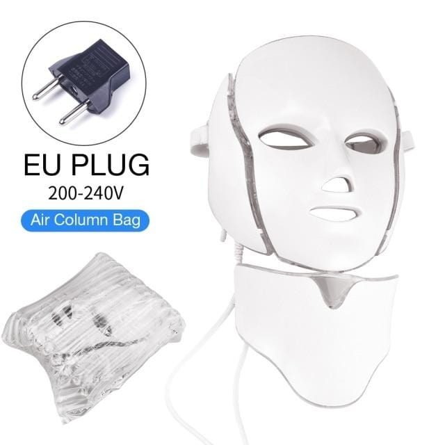 Foreverlily 7 Colors Light LED Facial Mask With Neck Skin Rejuvenation Face Care Treatment Beauty Anti Acne Therapy Whitening - wirbe-welt.shop