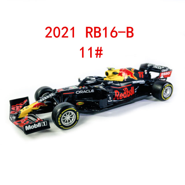 Bburago 1:43 2021 F1 Red Bull Racing RB16B 33# Max Verstappen 11# Sergio Perez Formula one Simulation alloy super toy car model