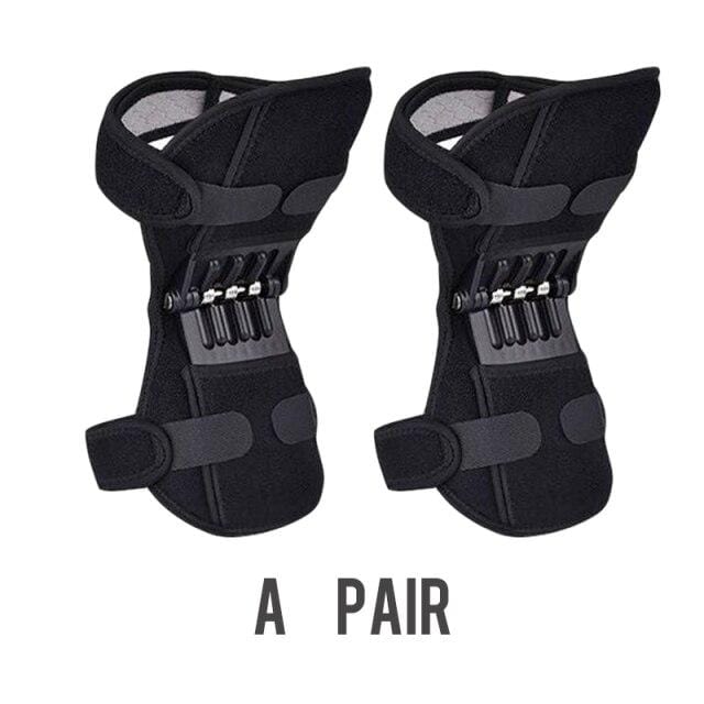 Knieschoner Gelenkstütze Knee Booster Powerful Rebound Federkraft Non-Slip Power Lift Knee Pads Rebound Security Protection - wirbe-welt.shop