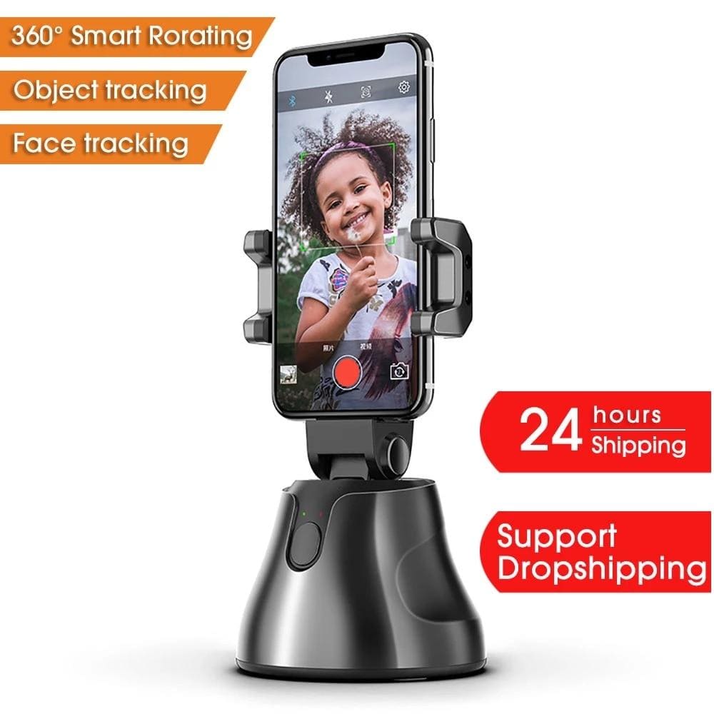 Auto Smart Shooting Selfie Stick 360° Object Tracking Holder All-in-one Rotation Face Tracking Camera Phone Holder - wirbe-welt.shop