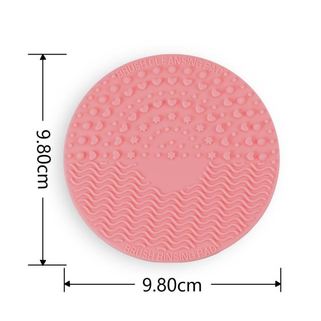 Silicone Makeup Brush Cleaner Pad Foundation Makeup Brush Scrubber Board Pad Make Up Washing Brush Gel Cleaning Mat Hand Tool - wirbe-welt.shop