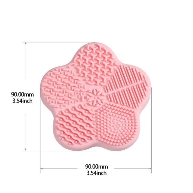 Silicone Makeup Brush Cleaner Pad Foundation Makeup Brush Scrubber Board Pad Make Up Washing Brush Gel Cleaning Mat Hand Tool - wirbe-welt.shop