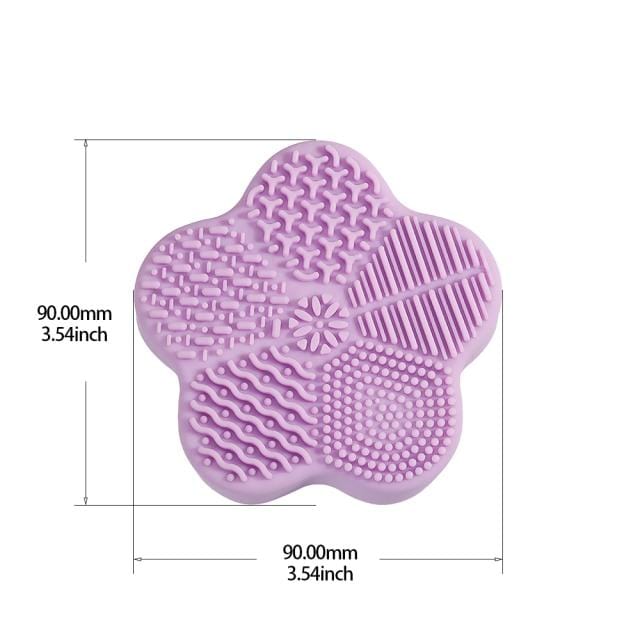 Silicone Makeup Brush Cleaner Pad Foundation Makeup Brush Scrubber Board Pad Make Up Washing Brush Gel Cleaning Mat Hand Tool - wirbe-welt.shop