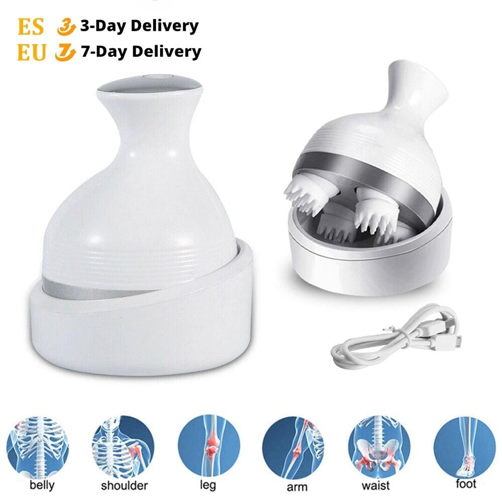 Electric Head Massager Wireless Scalp Massager Waterproof Body Massage Health Care Shoulder Neck Deep Tissue Kneading Massage - wirbe-welt.shop