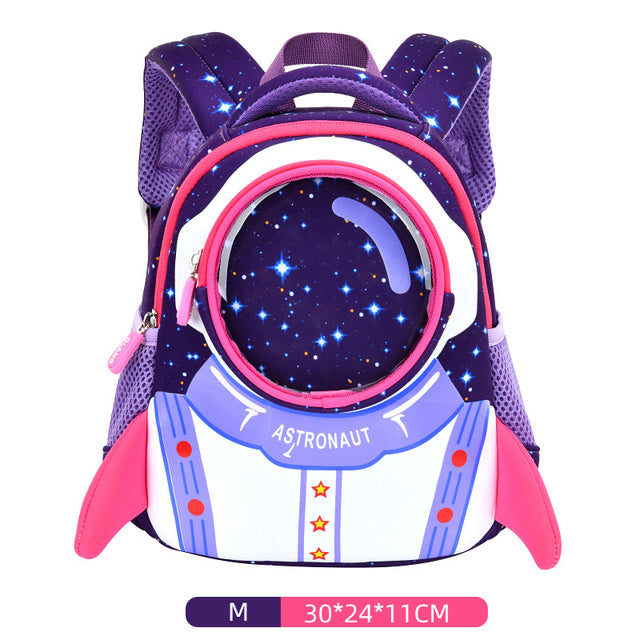 Schüler Rucksack im Astronauten Design - Neopren Rucksack für Schule oder Kindergarten