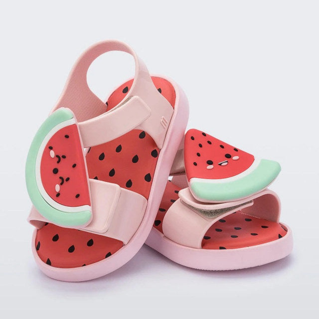 Lustige Kinder Sandalen - Frucht Design - gummi Sandalen für Sommer, Strand, Badi