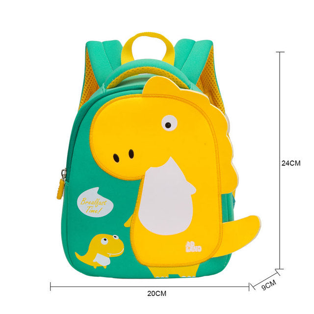Schulranzen - Rucksack für die Schule oder Kindergarten - cooles 3D Dinosaurier Design
