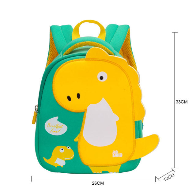 Schulranzen - Rucksack für die Schule oder Kindergarten - cooles 3D Dinosaurier Design