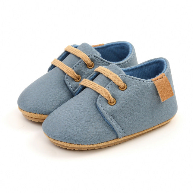 Retro Baby Schuhe aus Leder - stylische Leder Moccasins für Kinder