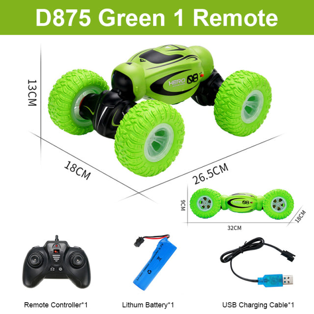 D876 1:16 4WD RC Car Radio Gesture Induction Music Light Twist High Speed Stunt Remote Control off Road Drift Vehicle Car Model