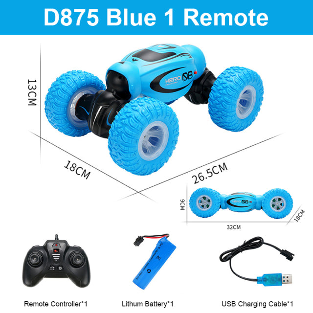 D876 1:16 4WD RC Car Radio Gesture Induction Music Light Twist High Speed Stunt Remote Control off Road Drift Vehicle Car Model
