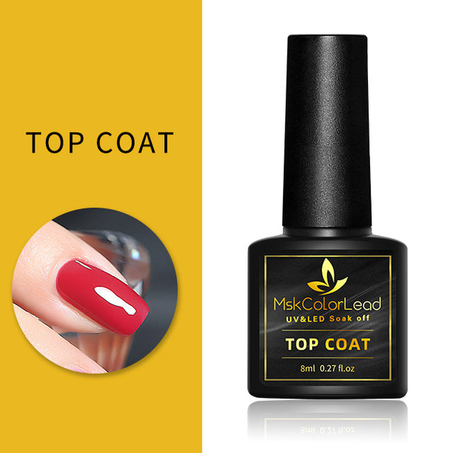 Msk Color Lead Nail Gel Polish 60 Colors Nail Gel 8ML For Baking Nail Art Manicure Semi Permanent Top Coat UV LED Gel Varnish