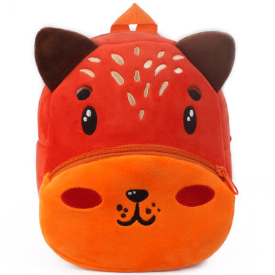 Rucksack für Schüler und Kindergärtner - Plüsch Rucksack mit Tiermotiven