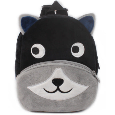 Rucksack für Schüler und Kindergärtner - Plüsch Rucksack mit Tiermotiven