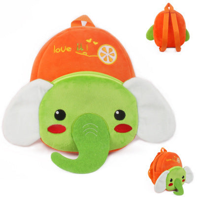 Rucksack für Schüler und Kindergärtner - Plüsch Rucksack mit Tiermotiven