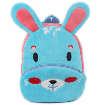 Rucksack für Schüler und Kindergärtner - Plüsch Rucksack mit Tiermotiven