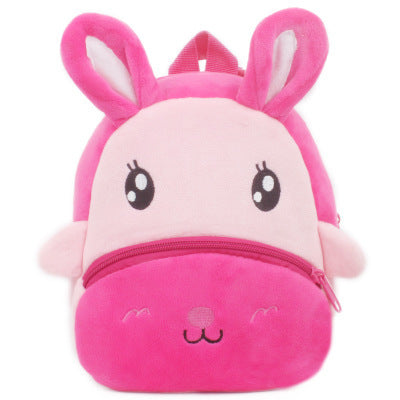 Rucksack für Schüler und Kindergärtner - Plüsch Rucksack mit Tiermotiven